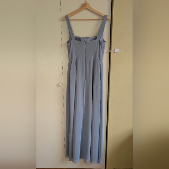Azazie Dusty Blue Debra Chiffon Convertible Bridesmaid Dress - Picture 5 of 6
